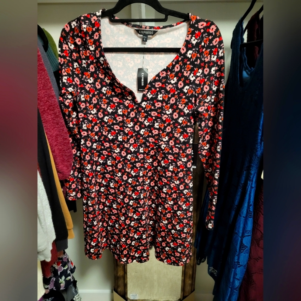 Long sleeve cotton dress